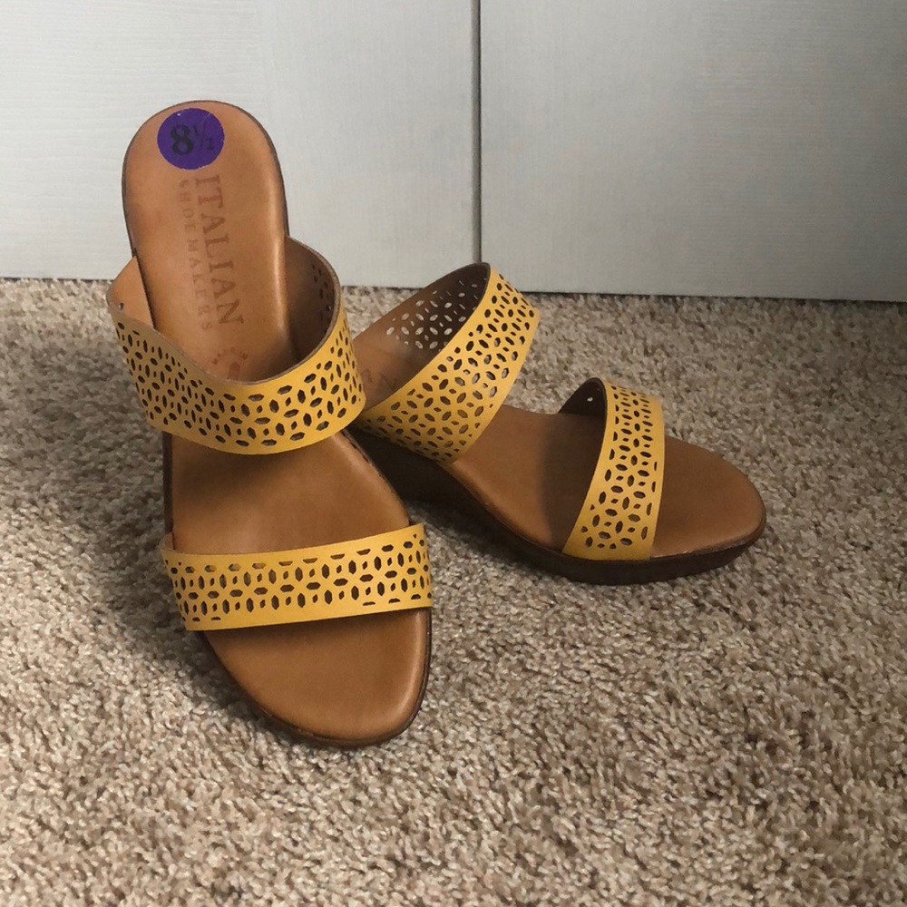 Yellow sandals